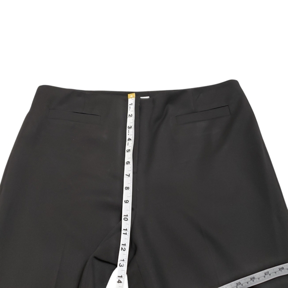 Talbots Womens Stretch Black Flat Front Career Trouser Dress Pants Sz 14 - Picture 10 of 12